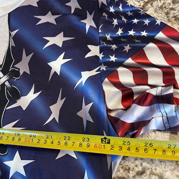 XXXL Mens Flag Patriotic American Eagle 3D Sweatshirt  All Over Print Plus Short - Picture 2 of 7